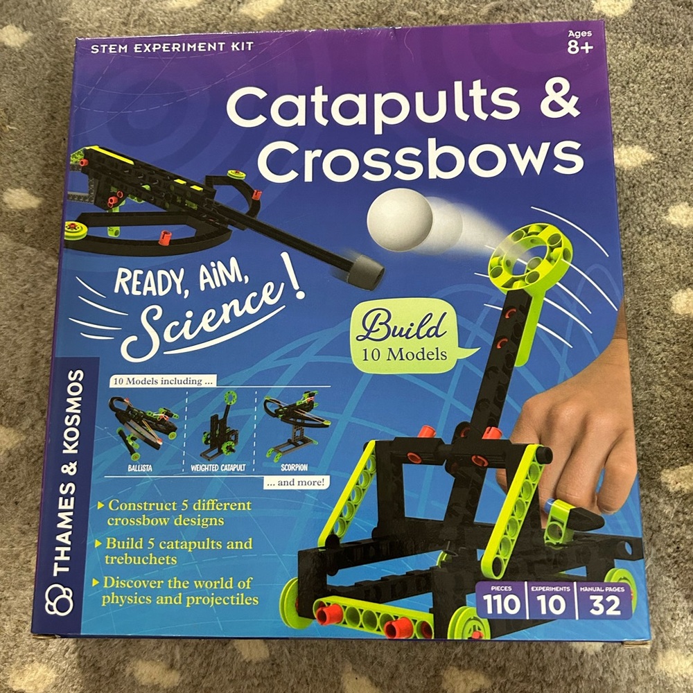 NWT! Catapults & Crossbows STEM Experiment kit